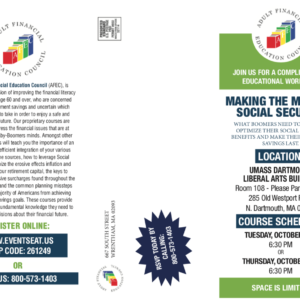 AFEC - Social Security First Workshop Mailer